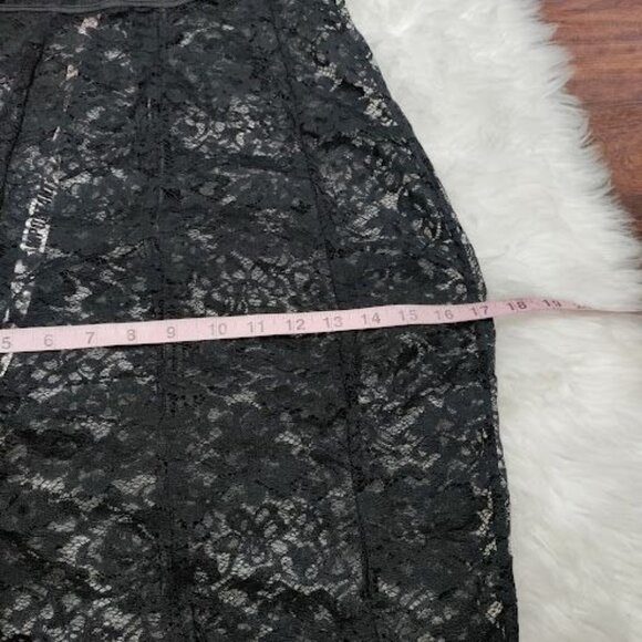 NWT House of CB Hermosa Black Lace Sheer Collar Dress Women's Size Large - Picture 11 of 13